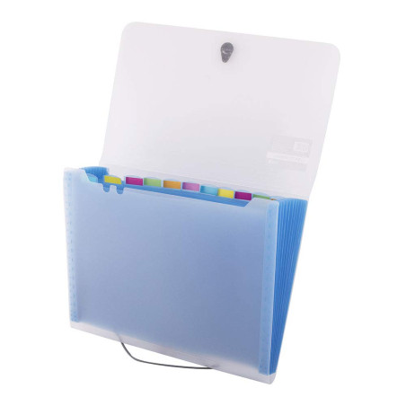 D.RECT, 5540, Pochette Trieur, Trieur Document, Scolaire, Alphabétique, Extensible Pochettes pour Documents, Trieur 12 Compartim