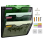 IOUGDSEC Porte Documents Mural, 3 Niveaux Porte-revues mural, corbeilles à courrier Fixation murale maille métallique durable, N IOUGDSEC Porte Documents Mural, 3 Niveaux Porte-revues mural, corbeilles à courrier Fixation murale maille métallique durable, N