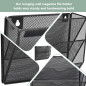 IOUGDSEC Porte Documents Mural, 3 Niveaux Porte-revues mural, corbeilles à courrier Fixation murale maille métallique durable, N IOUGDSEC Porte Documents Mural, 3 Niveaux Porte-revues mural, corbeilles à courrier Fixation murale maille métallique durable, N