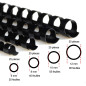 RAYSON Peignes de reliure, taille mixte, 21 anneaux, 6 mm 8 mm 10 mm 12 mm Peignes de reliure en plastique, relie entre 20-90 fe RAYSON Peignes de reliure, taille mixte, 21 anneaux, 6 mm 8 mm 10 mm 12 mm Peignes de reliure en plastique, relie entre 20-90 fe