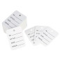 Lot de 1 000 étiquettes de prix perforées pour vêtements, étiquettes blanches pour marchandises, sans attaches (3,5 x 5 cm) Lot de 1 000 étiquettes de prix perforées pour vêtements, étiquettes blanches pour marchandises, sans attaches (3,5 x 5 cm)