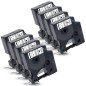 8x Labelwell 12mm 0.47 Compatible pour Dynmo D1 45013 45013s S0720530 Noir sur Blanc Rubans für Dynmo LabelManager 160 210D 220P
