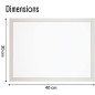 Raylu Paper - Tableau Blanc Magnétique Mural avec Cadre en Bois Blanc, Tableau Blanc Effaçable à Sec avec Deux Aimants pour Accr Raylu Paper - Tableau Blanc Magnétique Mural avec Cadre en Bois Blanc, Tableau Blanc Effaçable à Sec avec Deux Aimants pour Accr