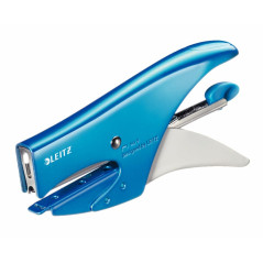 Leitz 5547 Pince agrafeuse 15 feuilles Bleu métallique