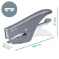Leitz 5547 Pince agrafeuse 15 feuilles Bleu métallique