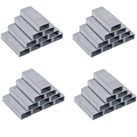 EFISH 4000PCS No.10 - Mini agrafes - 4 paquets (plus petites que les la norme agrafes)