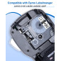 Upwinning 45013 D1 Ruban 12MM Compatible pour Dymo LabelManager 280 210D 160 360D 420P 640CB, Recharge Dymo D1 S0720530 12mm Noi Upwinning 45013 D1 Ruban 12MM Compatible pour Dymo LabelManager 280 210D 160 360D 420P 640CB, Recharge Dymo D1 S0720530 12mm Noi