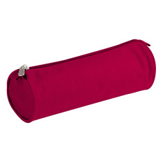 Clairefontaine 8112C - Grande Trousse Scolaire Ronde Basic Ø7x22 cm, Rouge