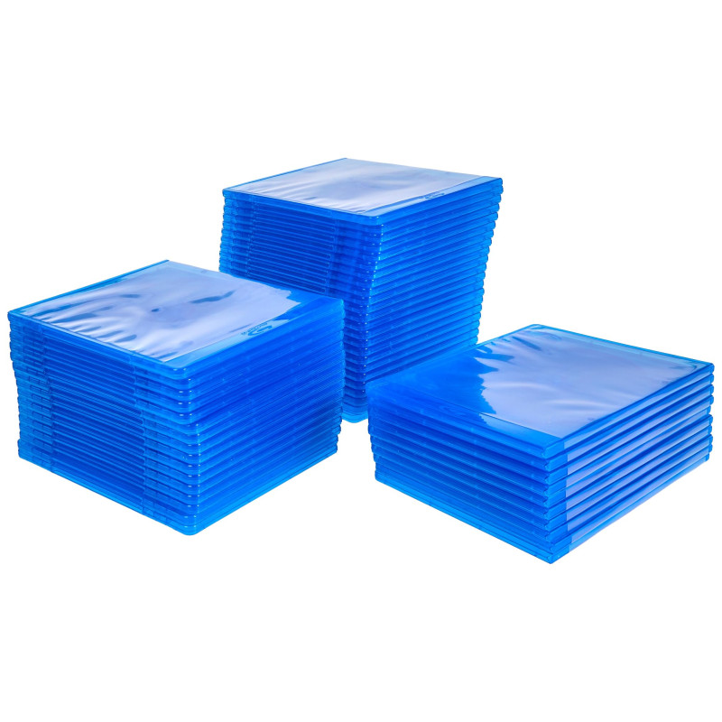 MediaRange Blu-ray, Transparent Étui CD/DVD, Paquet de 50 MediaRange Blu-ray, Transparent Étui CD/DVD, Paquet de 50