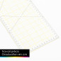 OfficeTree Regle Patchwork Couture 60 cm x 15 cm - Règle Couture 60 cm avec des mesures d'angle - Règle Patchwork - Regle Japona OfficeTree Regle Patchwork Couture 60 cm x 15 cm - Règle Couture 60 cm avec des mesures d'angle - Règle Patchwork - Regle Japona
