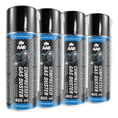 4 x AABCOOLING Bombe Air Sec 400ml, Bouteille Air Comprimé, Nettoyage des Ordinateurs, Dépoussiérant en Spray, Enlever la Poussi