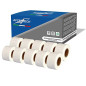 Aftertech 10x 99010 28x89mm Rouleaux d'étiquettes adhésives compatibles (130 étiquettes/rouleau = 1300 au total) pour imprimante Aftertech 10x 99010 28x89mm Rouleaux d'étiquettes adhésives compatibles (130 étiquettes/rouleau = 1300 au total) pour imprimante