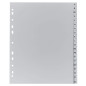 Exacompta - Réf 1920B - Intercalaires en polypropylène gris - 20 touches imprimées - alphabet allemand - adapté pour un classeme Exacompta - Réf 1920B - Intercalaires en polypropylène gris - 20 touches imprimées - alphabet allemand - adapté pour un classeme