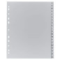Exacompta - Réf 1920B - Intercalaires en polypropylène gris - 20 touches imprimées - alphabet allemand - adapté pour un classeme Exacompta - Réf 1920B - Intercalaires en polypropylène gris - 20 touches imprimées - alphabet allemand - adapté pour un classeme