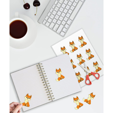 Creavvee 2 étiquettes par feuille 25 feuilles A4 imprimables papier autocollant blanc pour imprimantes laser/jet d'encre fabriqu
