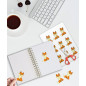 Creavvee 2 étiquettes par feuille 25 feuilles A4 imprimables papier autocollant blanc pour imprimantes laser/jet d'encre fabriqu Creavvee 2 étiquettes par feuille 25 feuilles A4 imprimables papier autocollant blanc pour imprimantes laser/jet d'encre fabriqu