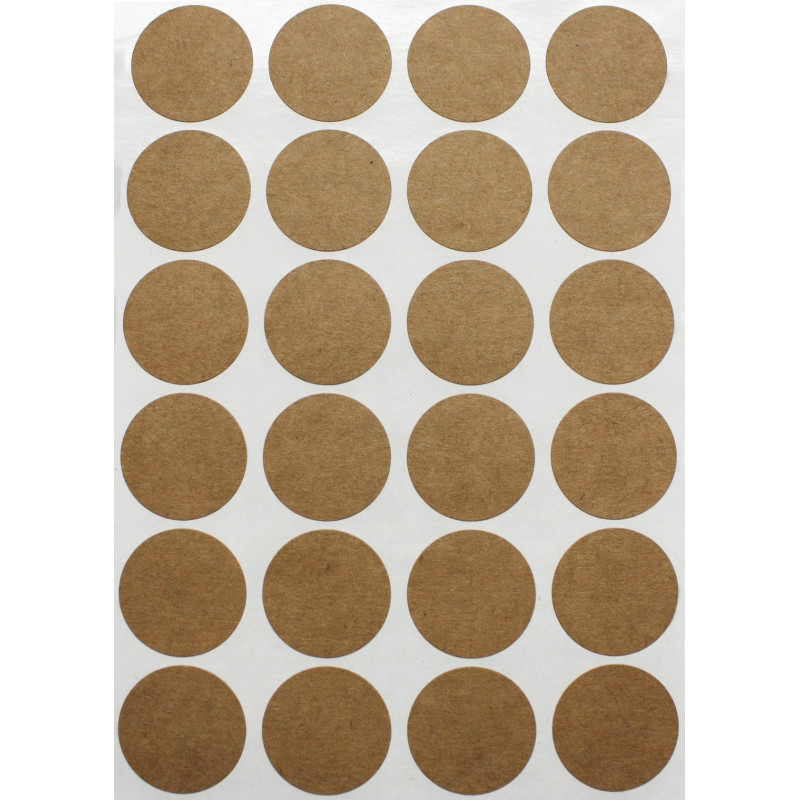 Royal Green Gommettes Étiquettes Autocollantes Rondes Kraft 2.5 cm (25 mm) Paquet de 360