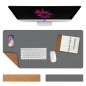 Vicloon Tapis de Bureau en Cuir PU, 60×30cm Sous-main Bureau, Tapis de Souris, Protection de Bureaus Antidérapant en Daim Avec B Vicloon Tapis de Bureau en Cuir PU, 60×30cm Sous-main Bureau, Tapis de Souris, Protection de Bureaus Antidérapant en Daim Avec B