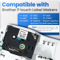 MarkField 8x Compatible Ruban d'étiquette Remplacement pour Brother P-touch TZe-231 TZ 12mm x 8m Cassette pour PT-D200 D400 E110 MarkField 8x Compatible Ruban d'étiquette Remplacement pour Brother P-touch TZe-231 TZ 12mm x 8m Cassette pour PT-D200 D400 E110