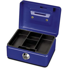 MAUL caisse à monnaie en acier | Verrouillable et portable | 12,5x9,5x6cm | Avec fente d'introduction de la monnaie | Convient c