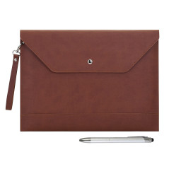 Wonderpool A4 Épaissi PU Cuir Enveloppe Cas Portfolio Dossier avec Poches Intérieures Pochette pour Document et Papeterie Fichie