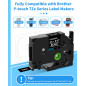 MarkField 3x TZ-335 12mm 0.47 Ruban Compatible avec Brother P-Touch TZe-335 TZe335 12mm x 8m Blanc sur Noir Cassette, pour PT-H7 MarkField 3x TZ-335 12mm 0.47 Ruban Compatible avec Brother P-Touch TZe-335 TZe335 12mm x 8m Blanc sur Noir Cassette, pour PT-H7