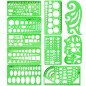 Modèles de Mesure en Plastique, 10 Pièces Modèle de Cercle Modèle Dessin Géométrique Modèles De Construction Création de Règles Modèles de Mesure en Plastique, 10 Pièces Modèle de Cercle Modèle Dessin Géométrique Modèles De Construction Création de Règles