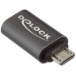 Delock 65927 USB 2.0 Micro-B USB Type-C Anthracite Adaptateur et connecteur de câbles Delock 65927 USB 2.0 Micro-B USB Type-C Anthracite Adaptateur et connecteur de câbles