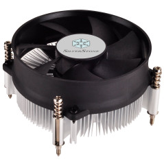 SilverStone SST-NT09-115X - Nitrogon Ventilateur de processeur, Profil bas, 80mm PWM silencieux, Intel