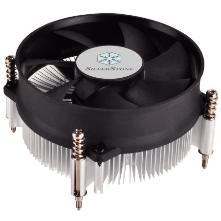 SilverStone SST-NT09-115X - Nitrogon Ventilateur de processeur, Profil bas, 80mm PWM silencieux, Intel