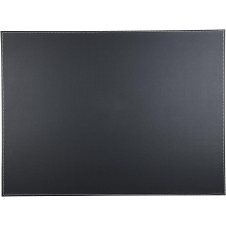 KINGFOM™ sous-Main en Cuir de Grande qualité, 60 x 45 cm (Noir)