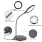 Raweao Lampe Loupe Rechargeable, 5X Loupe de Lecture sur Pied avec Lumiere, Loupe Grossissante LED Rechargeable pour Embroidery Raweao Lampe Loupe Rechargeable, 5X Loupe de Lecture sur Pied avec Lumiere, Loupe Grossissante LED Rechargeable pour Embroidery