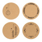 Nordstern Autocollants Noël rond en Papier Kraft – Etiquettes Joyeux Noël pour cadeaux, enveloppes et projets DIY – 48pcs Nordstern Autocollants Noël rond en Papier Kraft – Etiquettes Joyeux Noël pour cadeaux, enveloppes et projets DIY – 48pcs