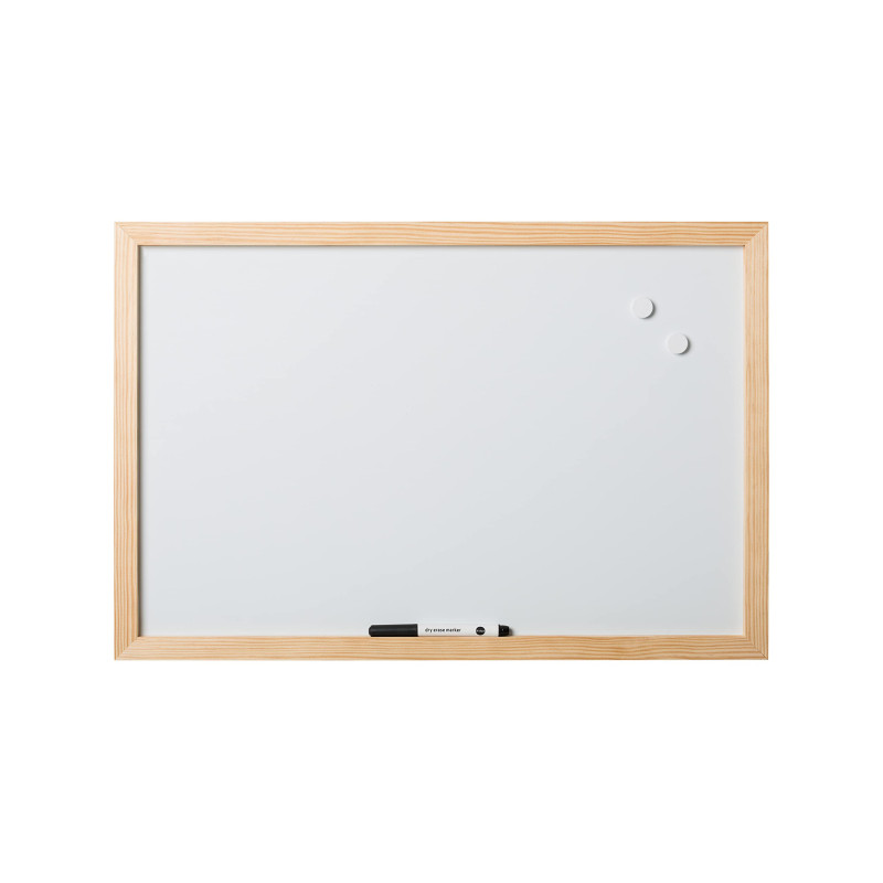 Bi-Office, Tableau blanc Magnétique Optimum, effaçable à sec, cadre en bois de pin, 60 x 45 cm Bi-Office, Tableau blanc Magnétique Optimum, effaçable à sec, cadre en bois de pin, 60 x 45 cm