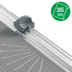 Leitz Precision Home 90250000 - Cisaille A4, Capacité 8 Feuilles, Longueur de Coupe 305 mm, Lame Fixe à Coupe Droite, Repères d'