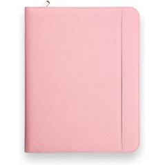 Vebon® Classeur à anneaux A4 "Paris" I Conférencier avec fermeture Éclair + pince I Porte documents A4 + pochette ordinateur por