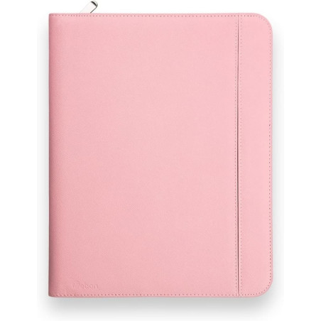 Vebon® Classeur à anneaux A4 "Paris" I Conférencier avec fermeture Éclair + pince I Porte documents A4 + pochette ordinateur por