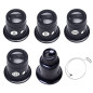 Btzthm 5 Pièces Loupes d'Horloger de Différentes Forces, Montre Horloge Réparation Loupe Kits, Ensemble de Loupes d'Horloger, 3X