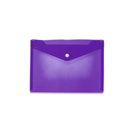 HERMA 20061 Porte-documents A5 transparent violet violet petites pochettes avec bouton pression enveloppe en plastique pour écol