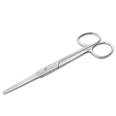 REMOS Ciseaux de Ménage, Ciseaux universels, pointus-ronds, lame droit, 14.5 cm, acier inoxydable