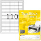 TopStick - Pochette de 11000 étiquettes autocollantes multi-usages (38,1 x 12,7 mm) Personnalisables et imprimables, Impression TopStick - Pochette de 11000 étiquettes autocollantes multi-usages (38,1 x 12,7 mm) Personnalisables et imprimables, Impression