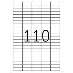 TopStick - Pochette de 11000 étiquettes autocollantes multi-usages (38,1 x 12,7 mm) Personnalisables et imprimables, Impression