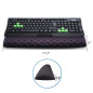 Brila Keyboard Wrist Rest Coussin de soutien Pad pour ordinateur, portable, travail de bureau, PC Gaming - Mousse à mémoire de f