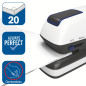 RAPID Optima GripE - Agrafeuse de Bureau Automatique, Agrafeuse Électrique Sans Contact avec 1000 Agrafes Incluses, Capacité 20 RAPID Optima GripE - Agrafeuse de Bureau Automatique, Agrafeuse Électrique Sans Contact avec 1000 Agrafes Incluses, Capacité 20