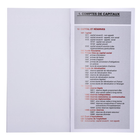 Exacompta - Réf. 14001E - 1 Plan comptable général - couverture plastique - format 17,5x9cm - autorisé aux concours et aux exame