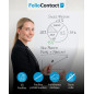 Folio Contact Whiteboard Tableau blanc en rouleau/Film électrostatique breveté Effaçable et réutilisable Fixation sans outil sur
