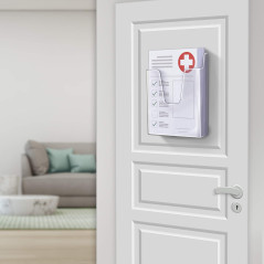 Acrimet Porte-documents à Poche au Design Vertical pour Brochures (à Fixer au Mur ou à Poser sur une Surface) (Supports Amovible