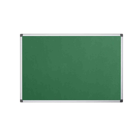 Bi-Office Tableau d'Affichage en Feutre Vert Maya, Cadre en Aluminium, 60x45 cm