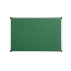 Bi-Office Tableau d'Affichage en Feutre Vert Maya, Cadre en Aluminium, 60x45 cm
