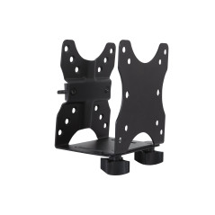 DIGITUS Adaptateur VESA 75x75, 100x100 - Support PC - pour Le Montage du PC derrière Le Moniteur - Capacité de Charge 5 kg - Noi
